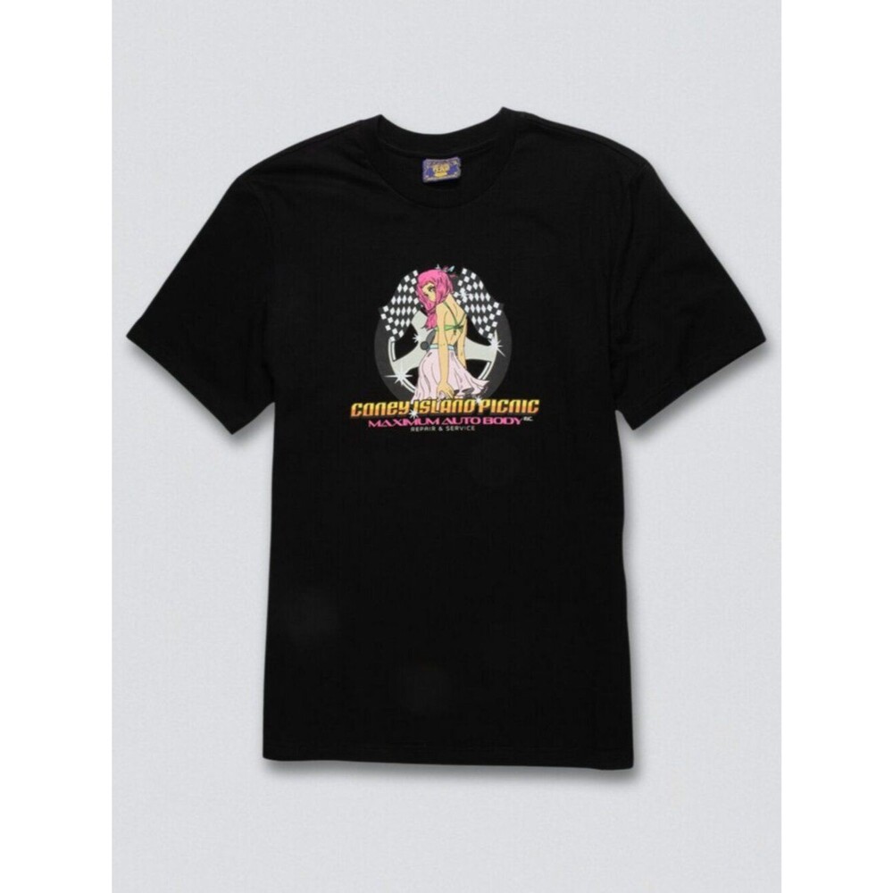 3/$50 Coney Island Picnic Auto Body Graphic T Shirt Anime Racing Black Medium